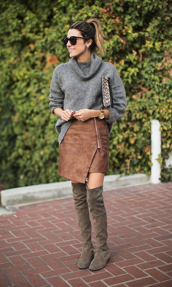 grey-sweater-uneven-skirt-and-knee-high-boots via