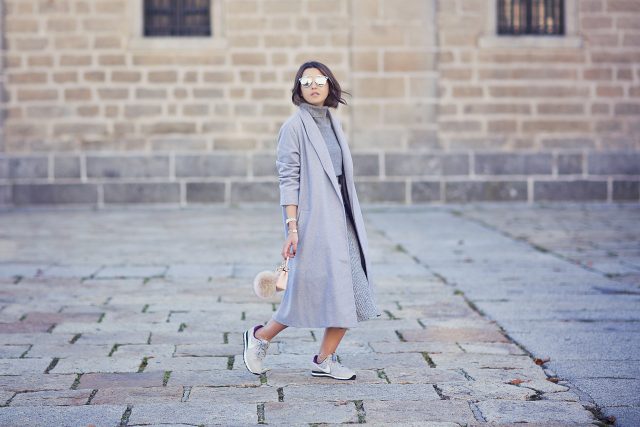 grey-sweater-and-grey-trench-coat via