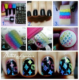 ombre-stamping-nails via