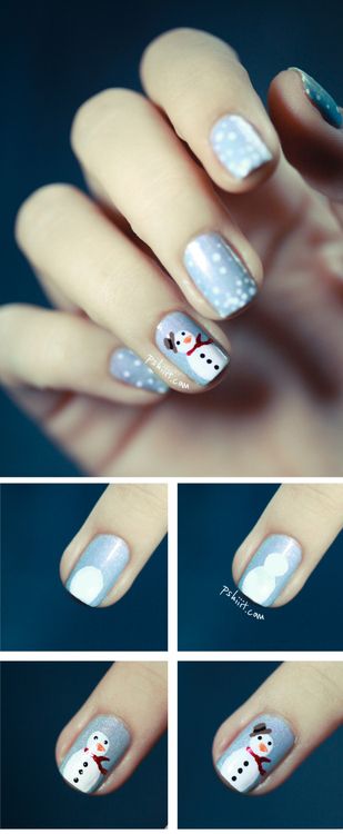 snowman-nails via