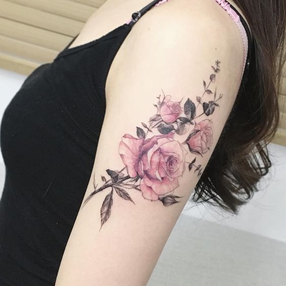55 melhores desenhos de tatuagens de rosas - melhores tatuagens para mulheres