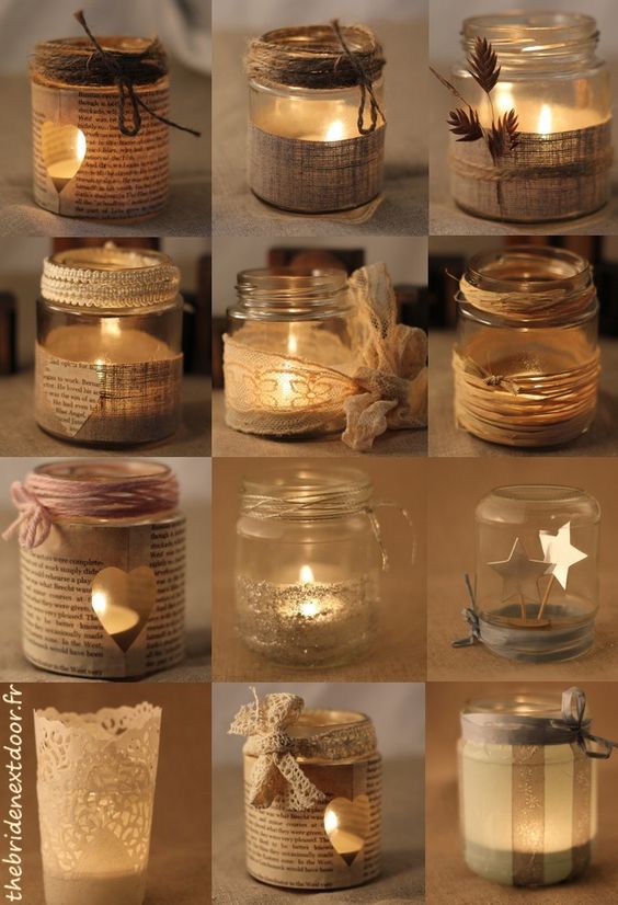 decorative-mason-jar-candle-holders via