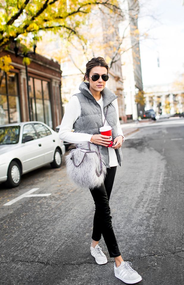 grey outfits for winter