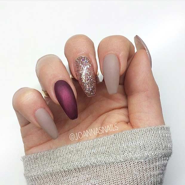 30 Amazing Burgundy Nail Designs for Women 2018