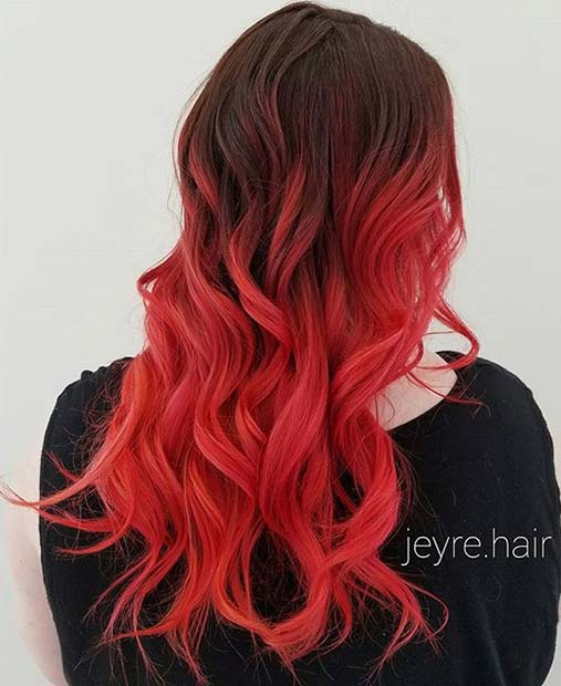 Hair Color Trends for 2018: Red Ombre Hairstyles Hair Color Trends for 2018: Red Ombre Hairstyles