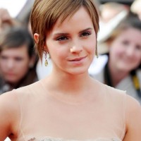 Cute Short Pixie Haircut with Long Straight Bangs - Emma Watson Haircut