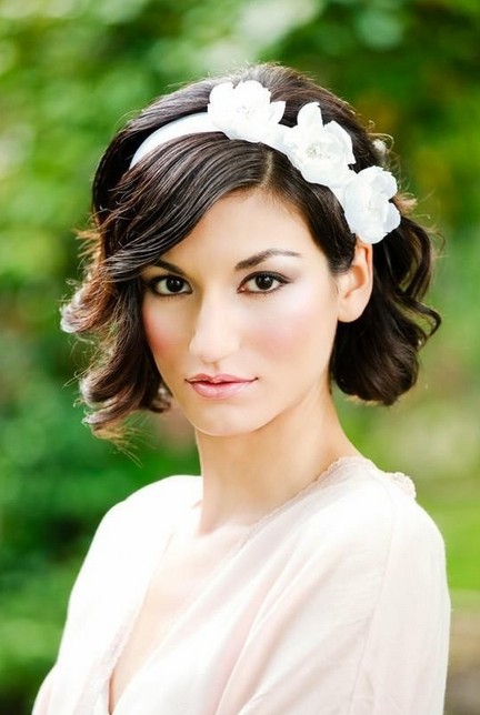 Short Curly Wedding Hairstyles