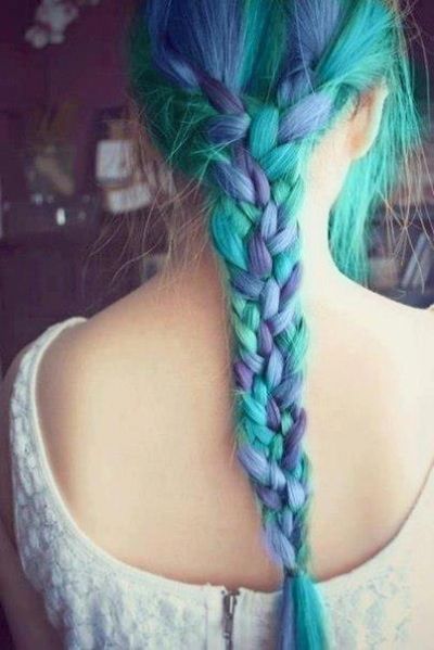 Colorful Braid Hairstyle