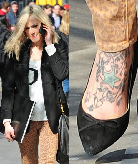 Fearne Cotton's Tattoos - Star Tattoo on Foot