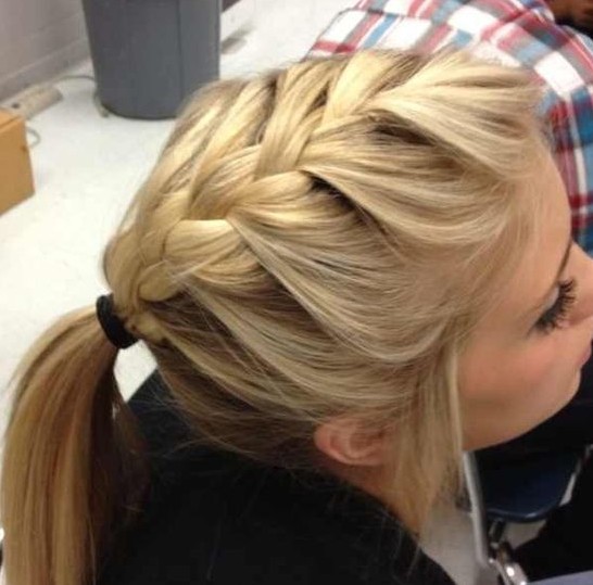 French Braided Ponytail Hairstyles