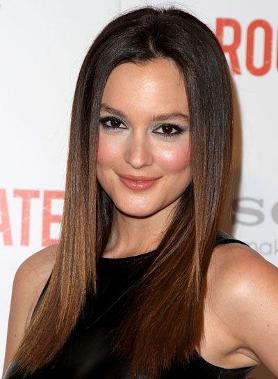 Long Sleek Straight Brunette Hairstyle