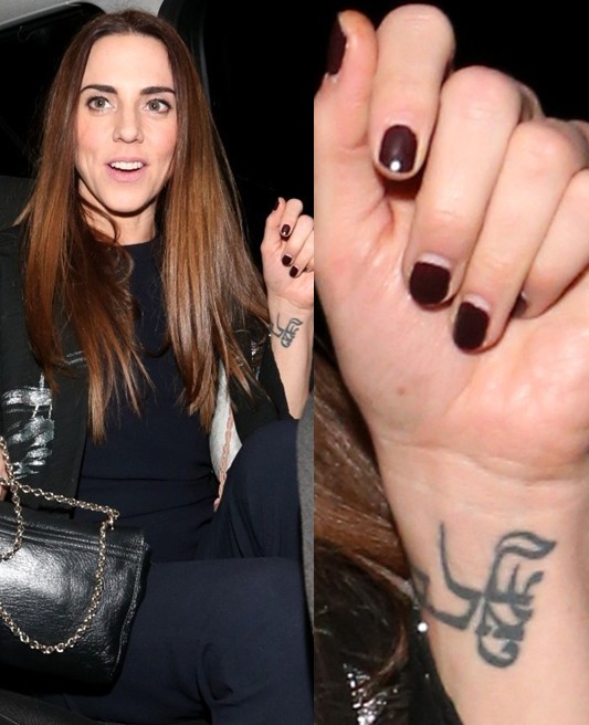 Mel C' Tattoos - Lettering Tattoo on Wrist