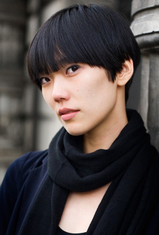 Short Haircut with Straight Bangs