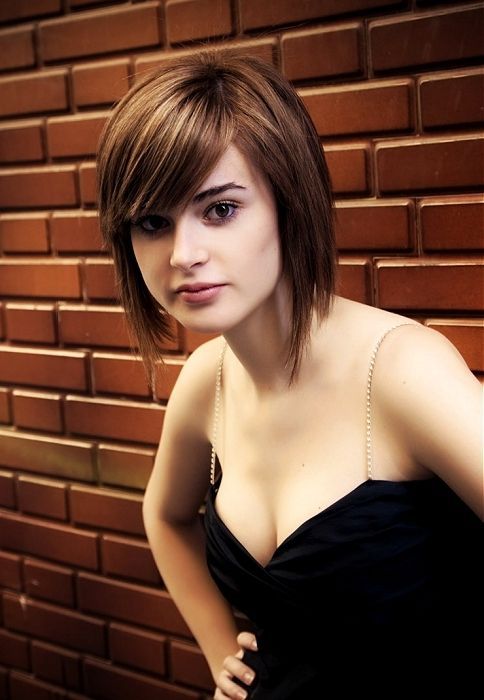 Short Hairstyle with Bangs