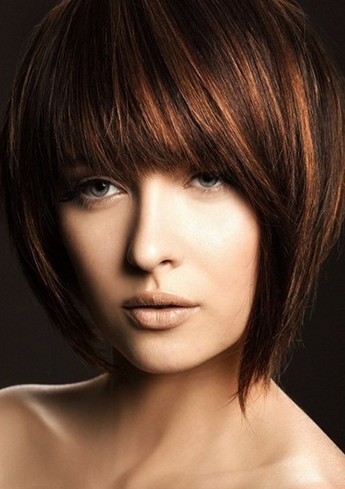 Hairstyles For Thick Hair Bangs