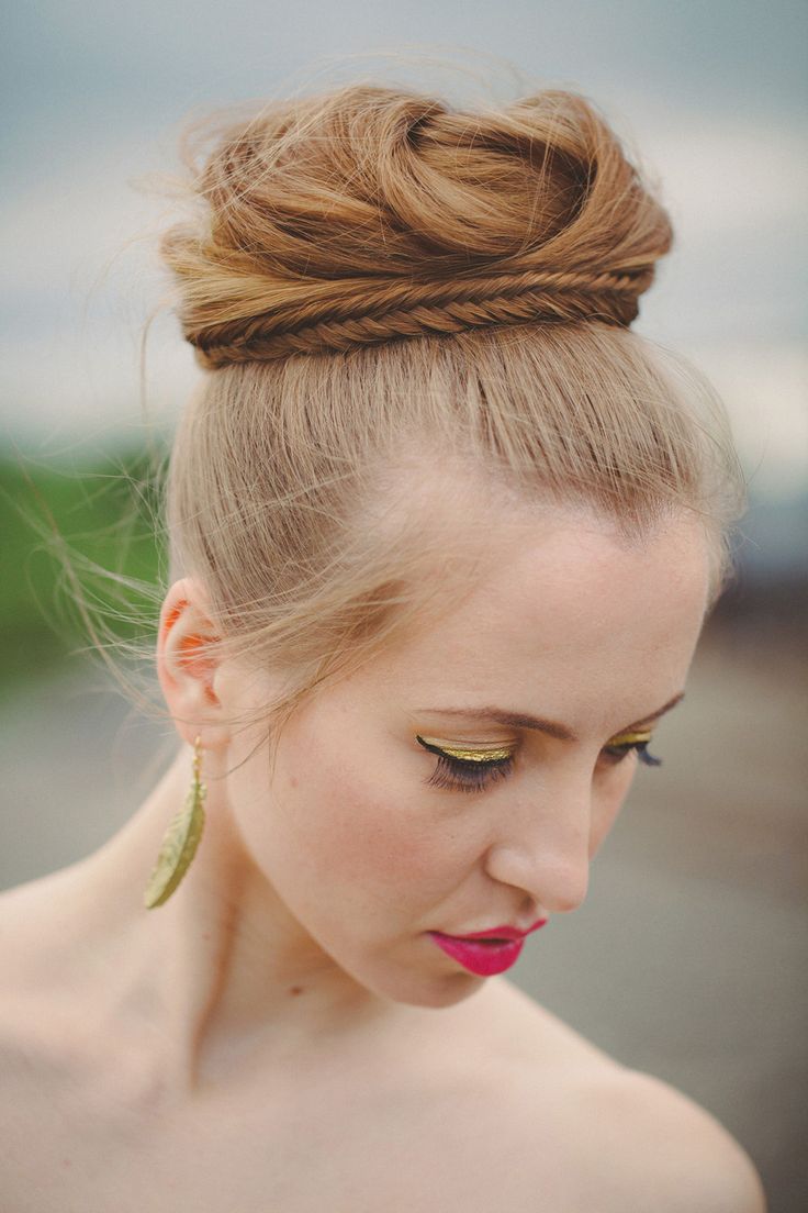 Beautiful Braided Top Up-do Hairstyle