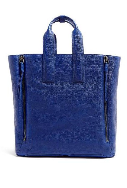 3.1 Phillip Lim Cobalt Blue Shark Embossed Pashli Large Tote, $1,106.87