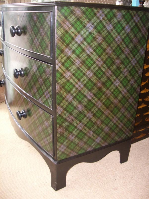 Handsome Tartan Victorian Drawers