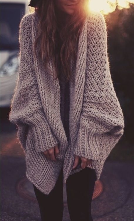 Over-Sized Slouchy Knit Sweater