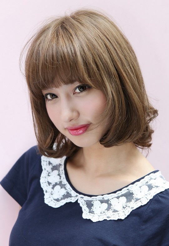 Asian Bob Haircut With Bangs