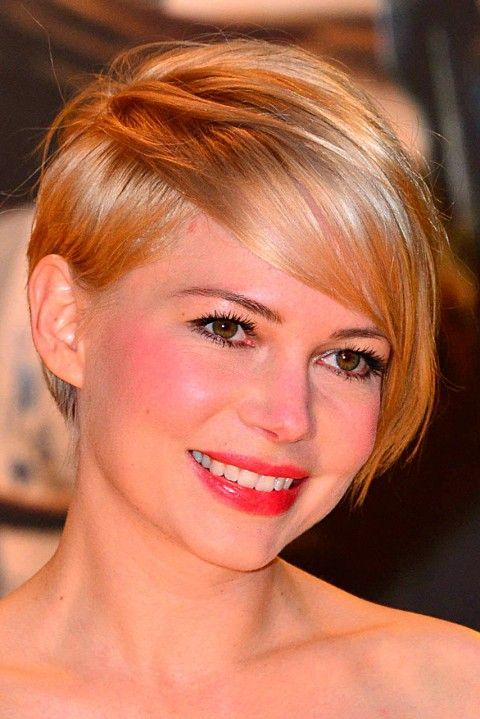 Asymmetrical Long Grown-out Blond Pixie Cut