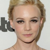 Carey Mulligan Short Haircut: Retro Blond Wavy Swept Back Long Pixie Hair