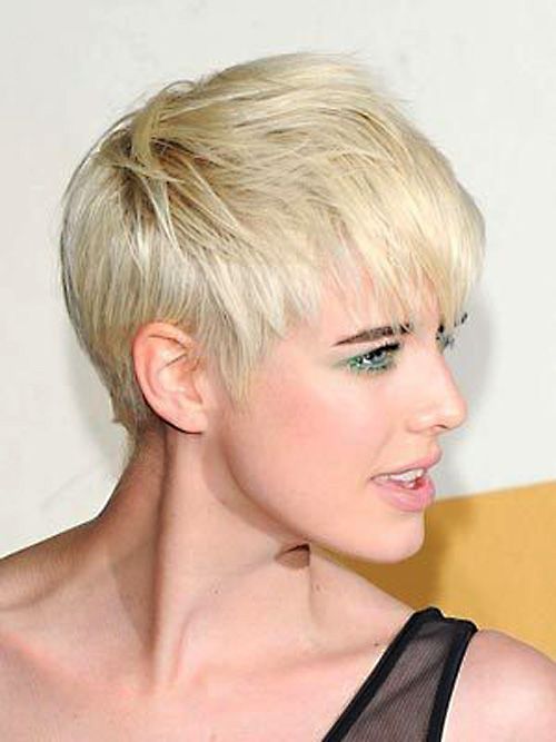 Casual Chopped Short Blond Hairstyle