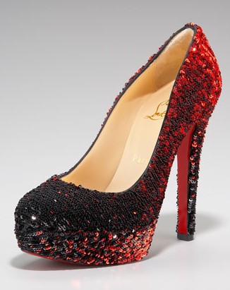 Christian Louboutin Bianca Sequined Platform Pump