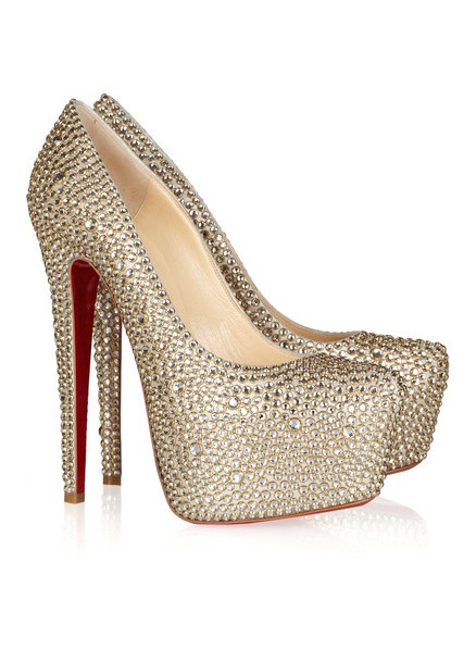 Christian Louboutin Daffodile 160 crystal-embellished suede pumps