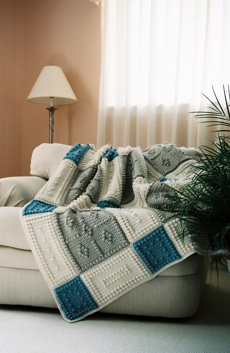 Country Pattern Design for Crocheted Blanket