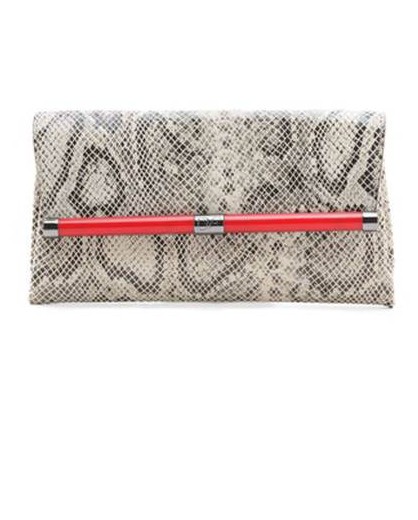 Diane von Furstenberg 440 Envelope Python Clutch, $225