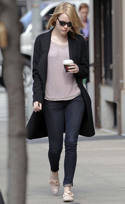 Emma Stone's Flat Oxfords