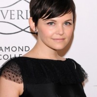 Ginnifer Goodwin Short Haircut: Black Pixie Cut with Side Bangs