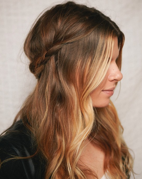 Half Up Braided Crown