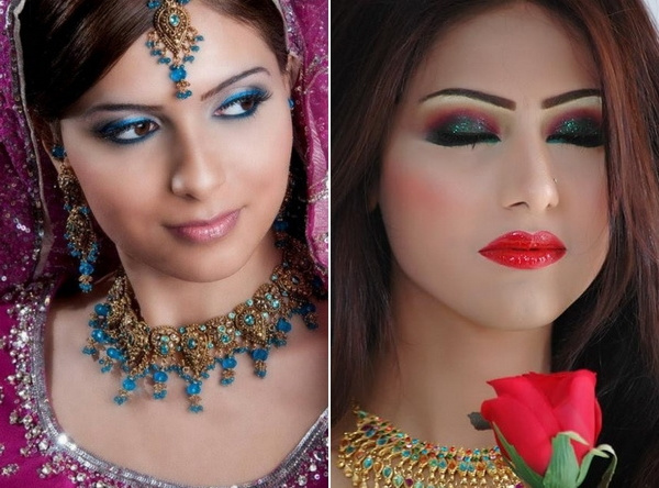 Indian makeups with bold colors