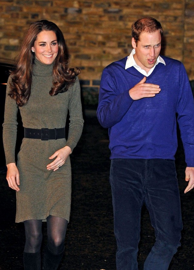 Kate Middleton: Olive Turtle-neck Sweater Dress