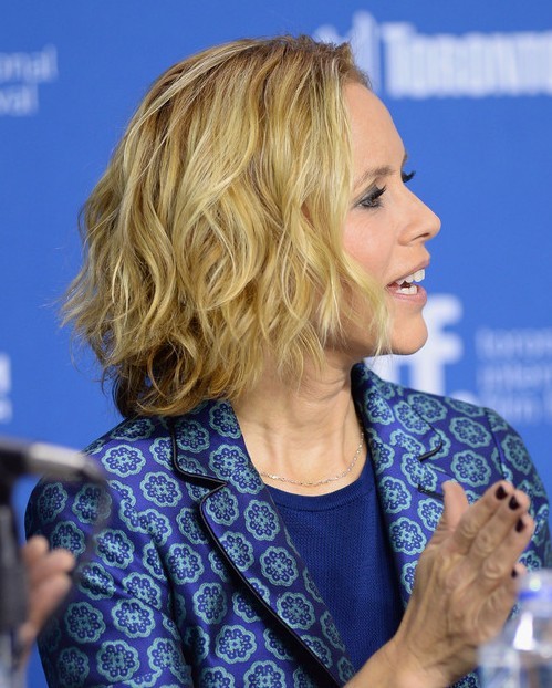 Maria Bello Hairstyles: Short Tousled Wavy Hairstyle for 2014
