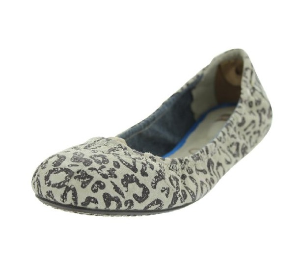 Patterned Pointy Flats-Black Spots