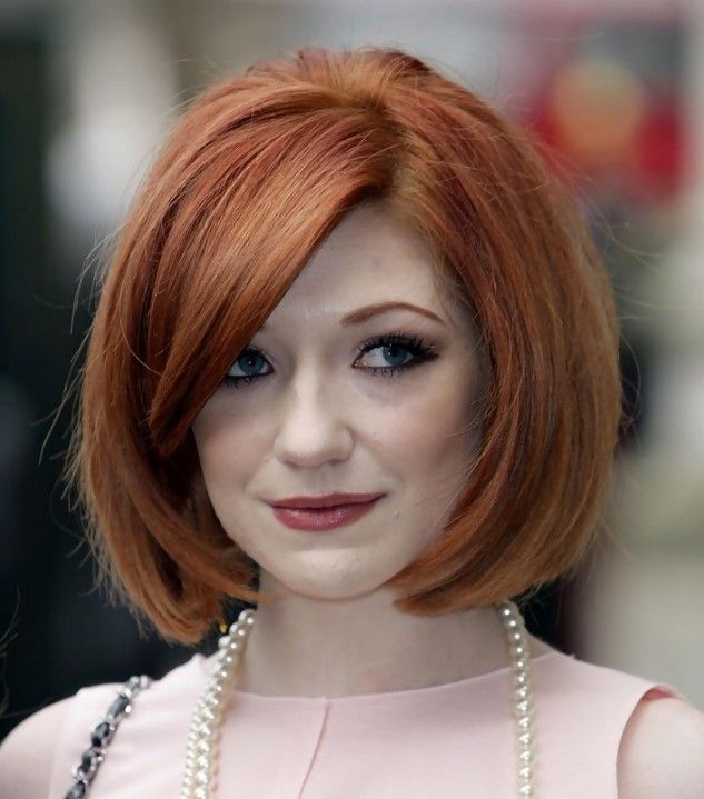 Red Bob Haircut