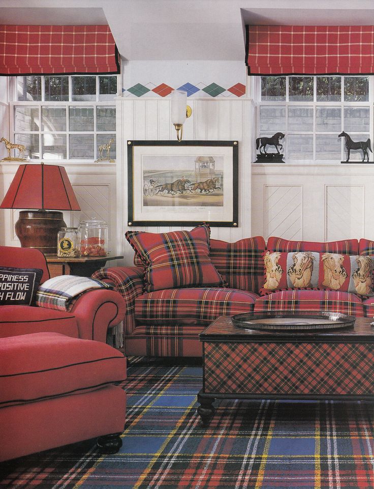 Scottish Plaid Home Decoration Design