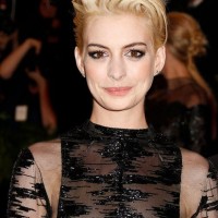 Platinum Short Shaggy Hairstyle