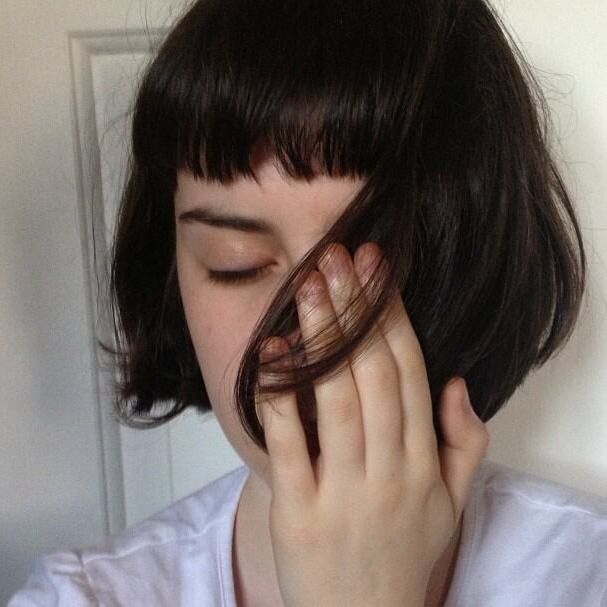 Short Blunt Fringe Hairstyle