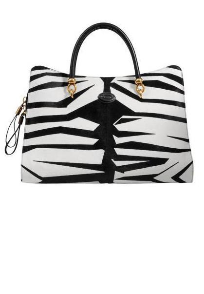 Tod’s Printed Pony-Hair Handbag, $2,665