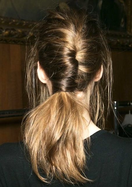 Weekend Hairstyle - The Chignon Ponytail