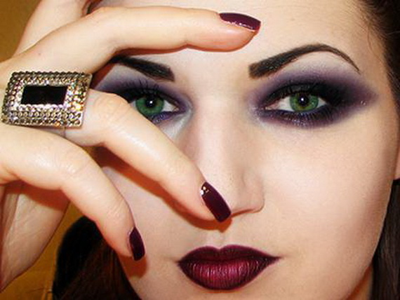 magic makeup of gothic style