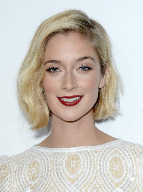 2014 Caitlin Fitzgerald's Short Hairstyles: Classic Blonde Bob Cut