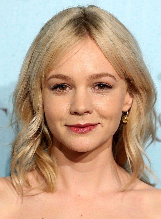 2014 Carey Mulligan Medium Hairstyles: Cute Waves