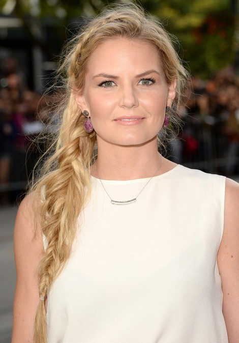 2014 Jennifer Morrison Long Hairstyles: Messy Braided Hair Style