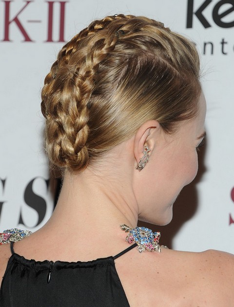 2014 Kate Bosworth Hairstyles: Braided Updos