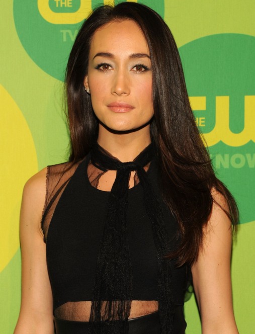 2014 Maggie Q Hairstyles: Sleek Long Straight Hair Cut